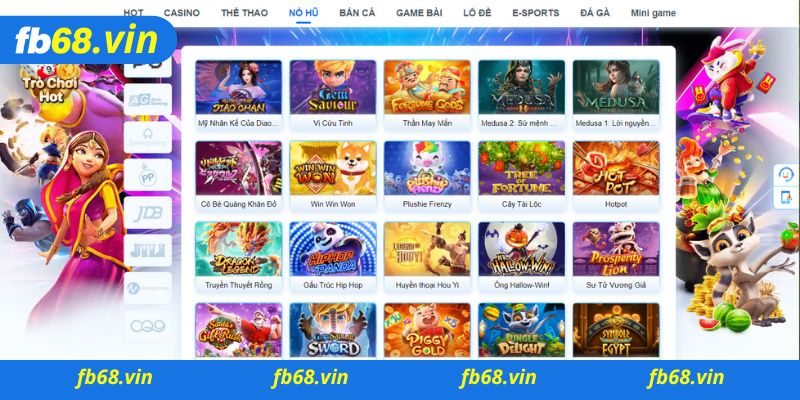 Các tựa game Nổ Hũ Fb68 siêu hấp dẫn tại Fb68